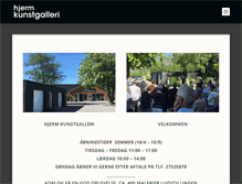 Tablet Screenshot of hjerm-kunstgalleri.dk